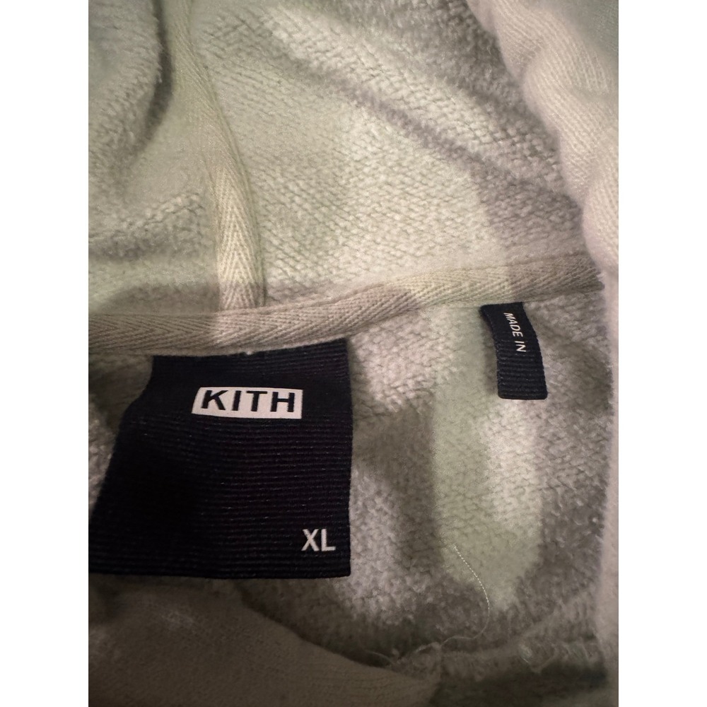 Kith Williams III Hoodie XL Mint Green KH2429 Embroidered Logo Pullover Mens - Picture 5 of 9